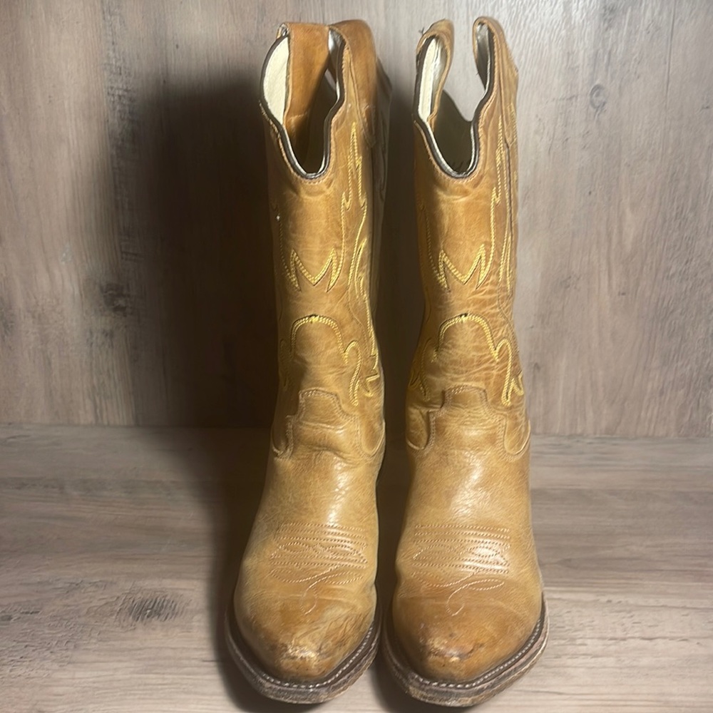 Used Old West Leather Boots size 13